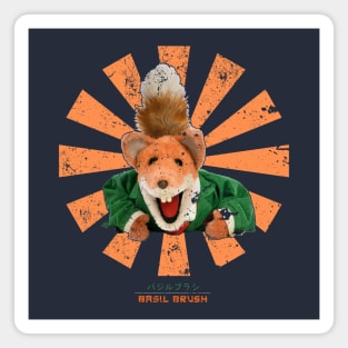 Basil Brush Retro Japanese Magnet